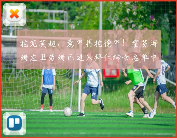 挖完英超，意甲再挖德甲！霍芬海姆左卫劳姆已进入拜仁转会名单中
